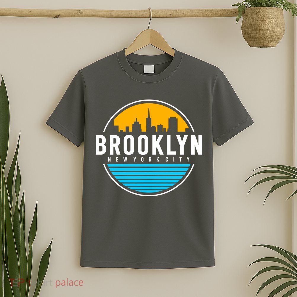 Retro Brooklyn New York City Skyline T-Shirt