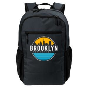 Retro Brooklyn New York City Skyline Daily Commute Backpack