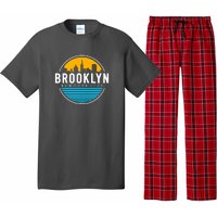 Retro Brooklyn New York City Skyline Pajama Set