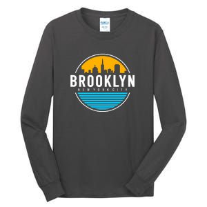 Retro Brooklyn New York City Skyline Tall Long Sleeve T-Shirt