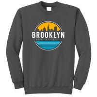 Retro Brooklyn New York City Skyline Tall Sweatshirt