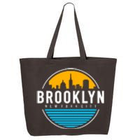 Retro Brooklyn New York City Skyline 25L Jumbo Tote