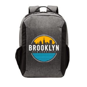 Retro Brooklyn New York City Skyline Vector Backpack