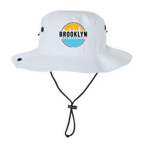 Retro Brooklyn New York City Skyline Legacy Cool Fit Booney Bucket Hat