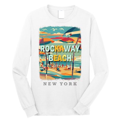 Rockaway Beach New York Queens Ny Surfing Long Sleeve Shirt