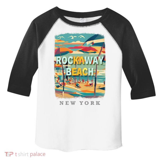 Rockaway Beach New York Queens Ny Surfing Toddler Fine Jersey T-Shirt
