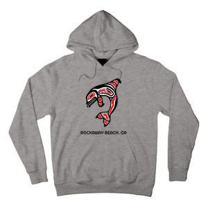 Rockaway Beach Oregon Native American Orca Killer Whale Tall Hoodie