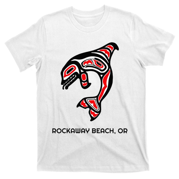 Rockaway Beach Oregon Native American Orca Killer Whale T-Shirt