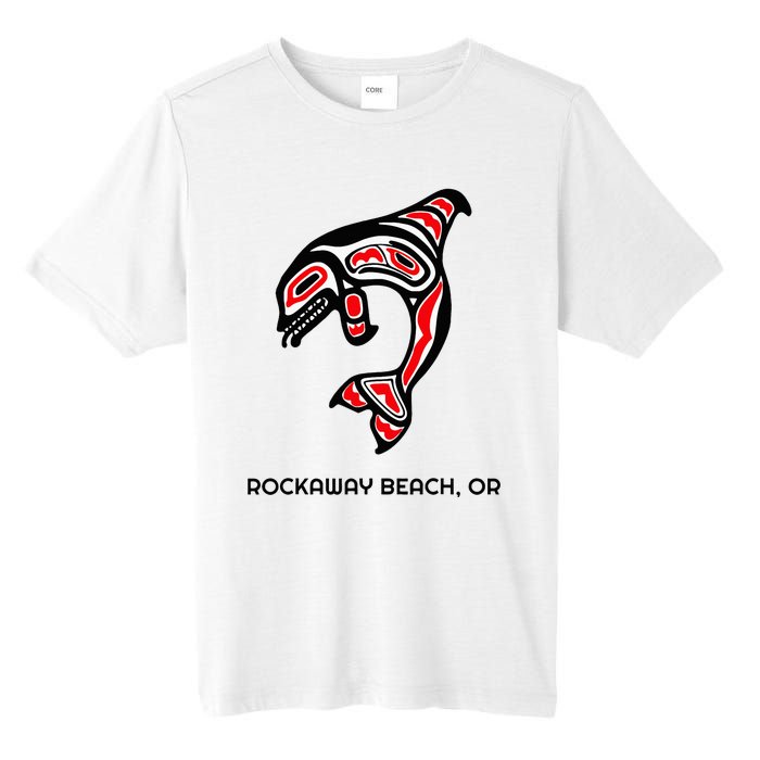 Rockaway Beach Oregon Native American Orca Killer Whale Tall Fusion ChromaSoft Performance T-Shirt