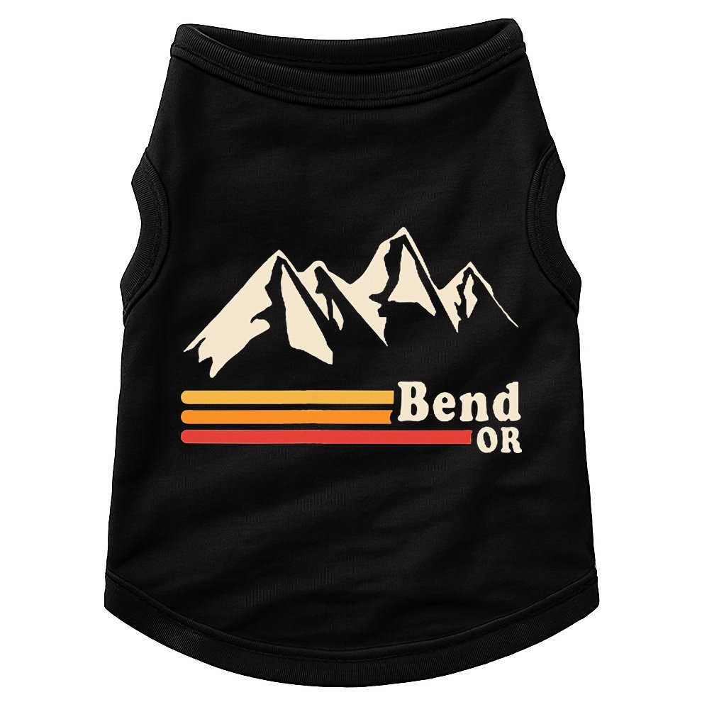 Retro Bend Oregon Mountains Doggie Tank