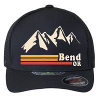 Retro Bend Oregon Mountains Flexfit Unipanel Trucker Cap