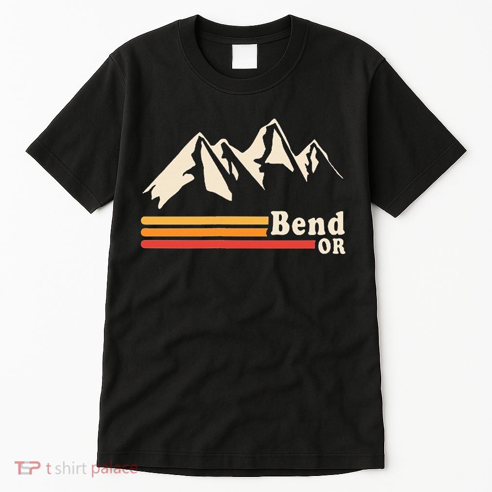 Retro Bend Oregon Mountains Tall T-Shirt