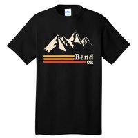 Retro Bend Oregon Mountains Tall T-Shirt