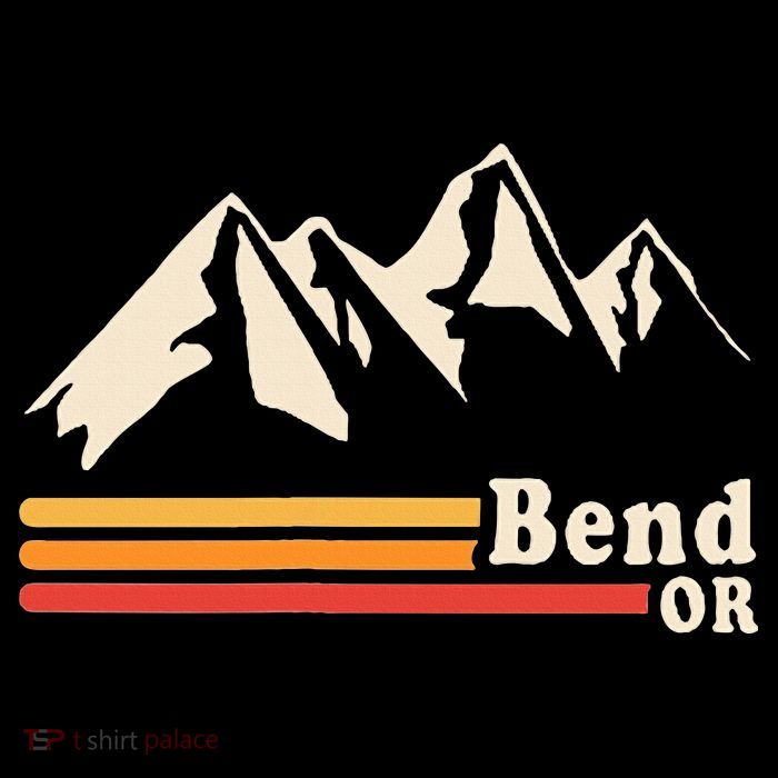 Retro Bend Oregon Mountains Backpack