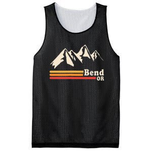 Retro Bend Oregon Mountains Mesh Reversible Basketball Jersey Tank