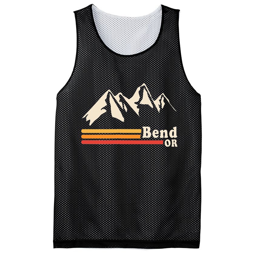 Retro Bend Oregon Mountains Mesh Reversible Basketball Jersey Tank
