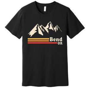 Retro Bend Oregon Mountains Premium T-Shirt