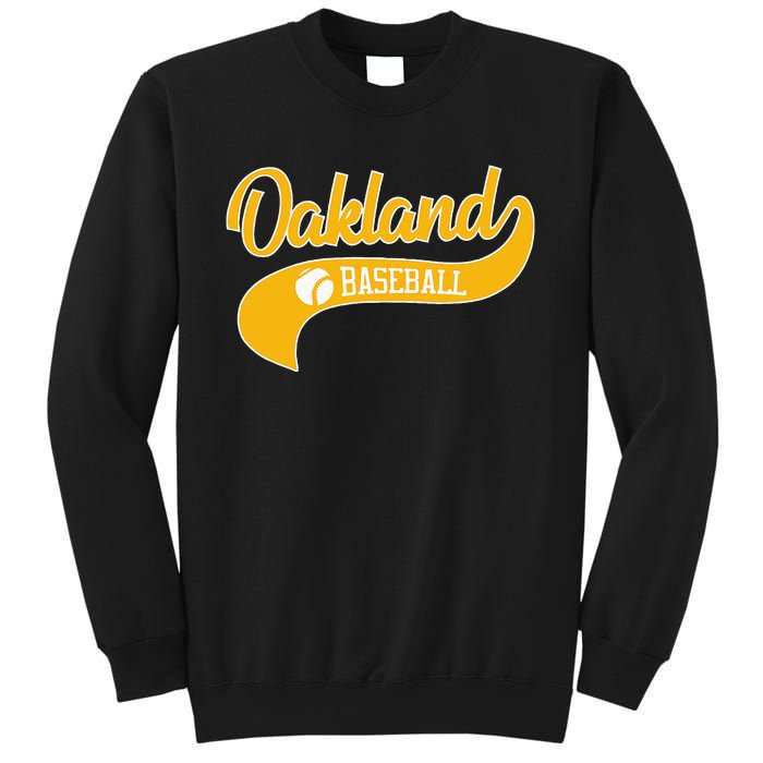 Retro Baseball Oakland Vintage Swoosh Sweatshirt