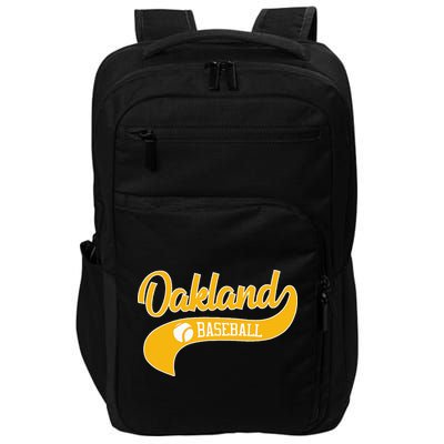 Retro Baseball Oakland Vintage Swoosh Impact Tech Backpack