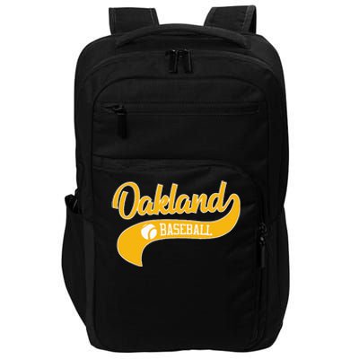 Retro Baseball Oakland Vintage Swoosh Impact Tech Backpack