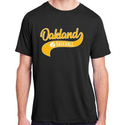 Retro Baseball Oakland Vintage Swoosh Adult ChromaSoft Performance T-Shirt