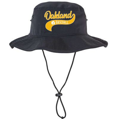 Retro Baseball Oakland Vintage Swoosh Bucket Hat