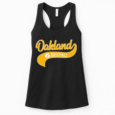 Retro Baseball Oakland Vintage Swoosh Womens Tank Top