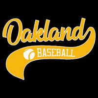 Retro Baseball Oakland Vintage Swoosh Womens T-Shirt