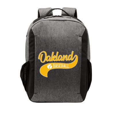 Retro Baseball Oakland Vintage Swoosh Vector Backpack