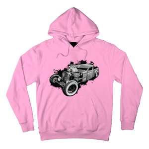 Rust Bucket Outline Funny Hot Retro Rod Diesel Cars Gift Men Hoodie