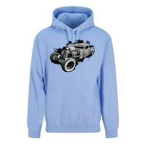 Rust Bucket Outline Funny Hot Retro Rod Diesel Cars Gift Men Unisex Surf Hoodie