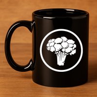 Rawayana Broccoli Ocean 11oz C Handle Ceramic Mug