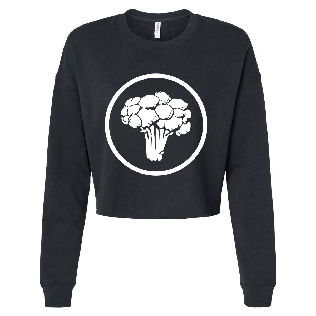Rawayana Broccoli Ocean Cropped Pullover Crew