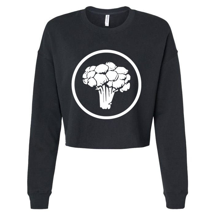 Rawayana Broccoli Ocean Cropped Pullover Crew