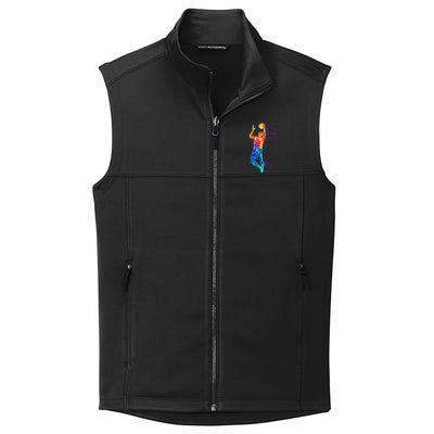 Retro Basketball Player Gift Collective Smooth Fleece Vest