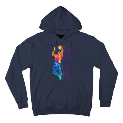 Retro Basketball Player Gift Hoodie