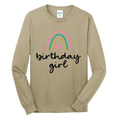 Rainbow Birthday Party Cute Themed Gift Tall Long Sleeve T-Shirt