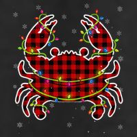 Red Buffalo Plaid Crab Santa Christmas Pajama Matching Cool Comfort Performance Bucket Hat