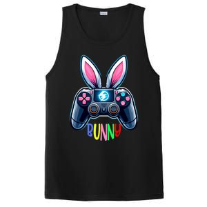 Rabbit Bunny Playing Gamer Graphic Happy Easter Gift PosiCharge Competitor Tank