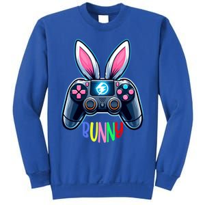 Rabbit Bunny Playing Gamer Graphic Happy Easter Gift Sweatshirt