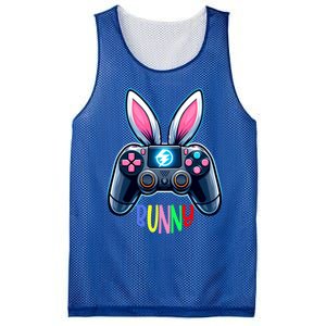 Rabbit Bunny Playing Gamer Graphic Happy Easter Gift Mesh Reversible Basketball Jersey Tank