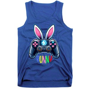 Rabbit Bunny Playing Gamer Graphic Happy Easter Gift Tank Top