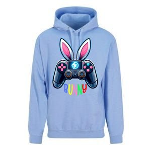 Rabbit Bunny Playing Gamer Graphic Happy Easter Gift Unisex Surf Hoodie