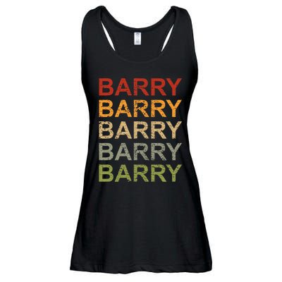 Retro Barry Personalized Barry Name Boy Man Barry Ladies Essential Flowy Tank