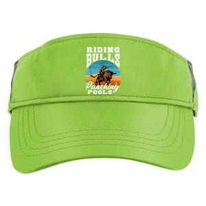 Riding Bulls Punching Fools Cowboy Rodeo & Ranch Lovers Adult Drive Performance Visor