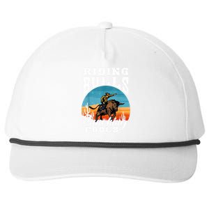 Riding Bulls Punching Fools Cowboy Rodeo & Ranch Lovers Snapback Five-Panel Rope Hat