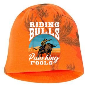 Riding Bulls Punching Fools Cowboy Rodeo & Ranch Lovers Kati - Camo Knit Beanie