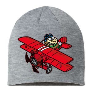 Red Baron Plane Biplane Pilot Airplane Sustainable Beanie