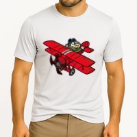 Red Baron Plane Biplane Pilot Airplane Cooling Performance Crew T-Shirt
