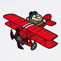 Red Baron Plane Biplane Pilot Airplane Cooling Performance Crew T-Shirt